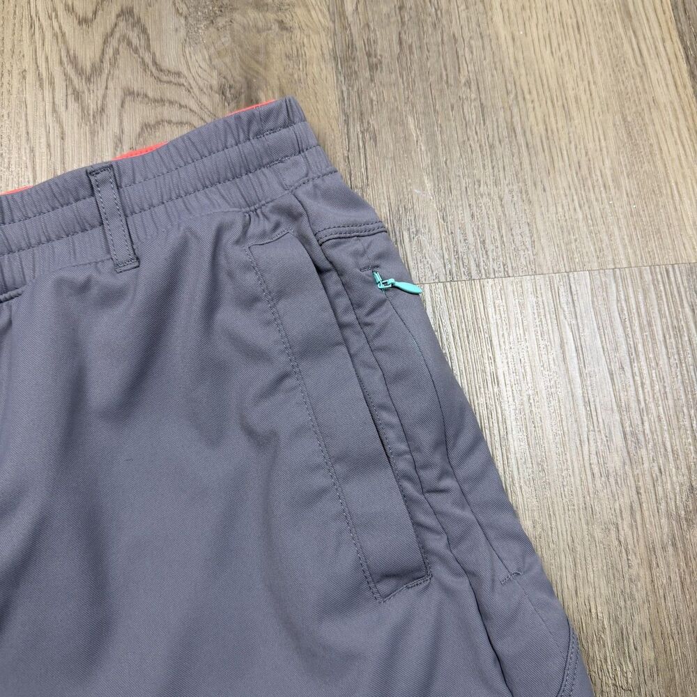Birddogs Shorts Mens Large Gray Lined Running Zip Pocket Athletic - Picture 3 of 11